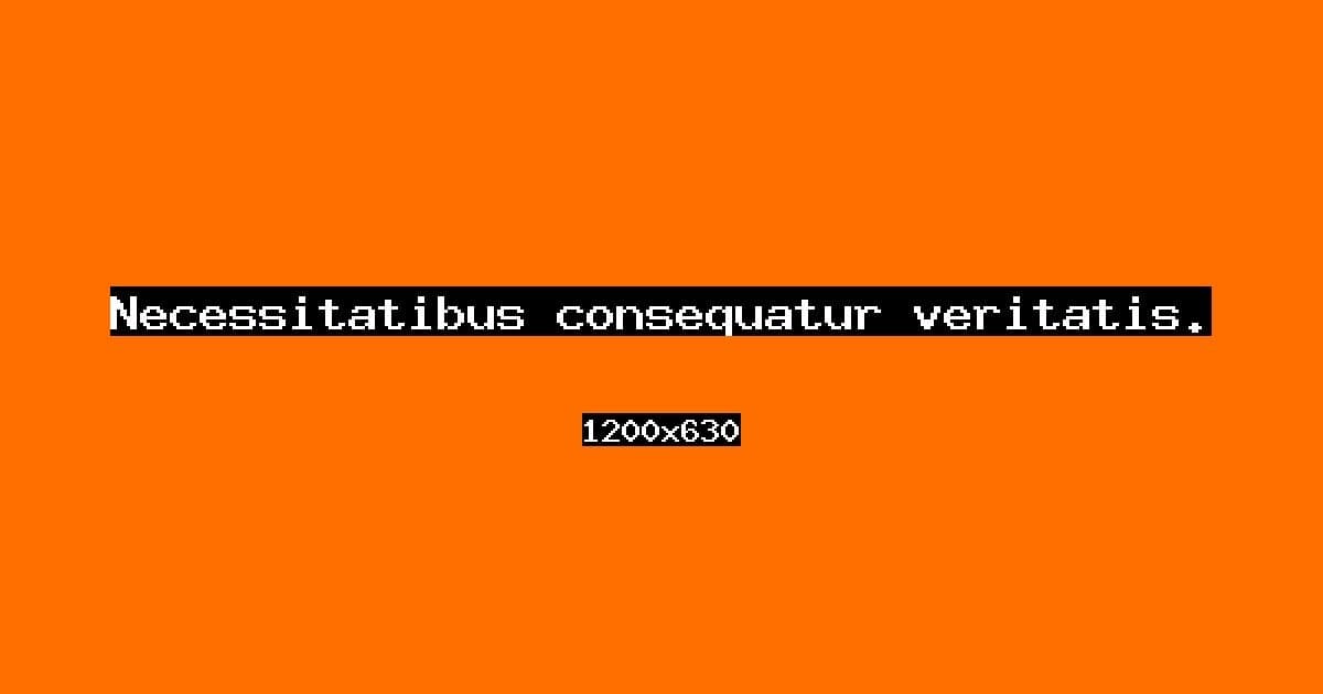 Necessitatibus consequatur veritatis.
