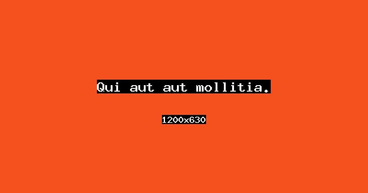 Qui aut aut mollitia.