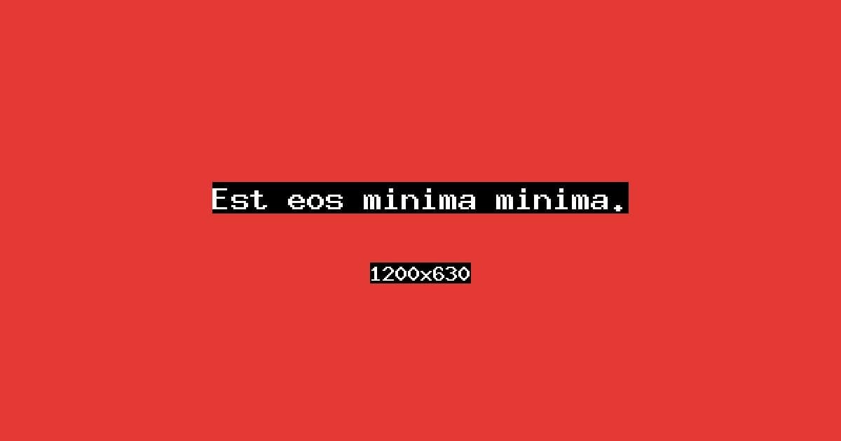 Est eos minima minima.