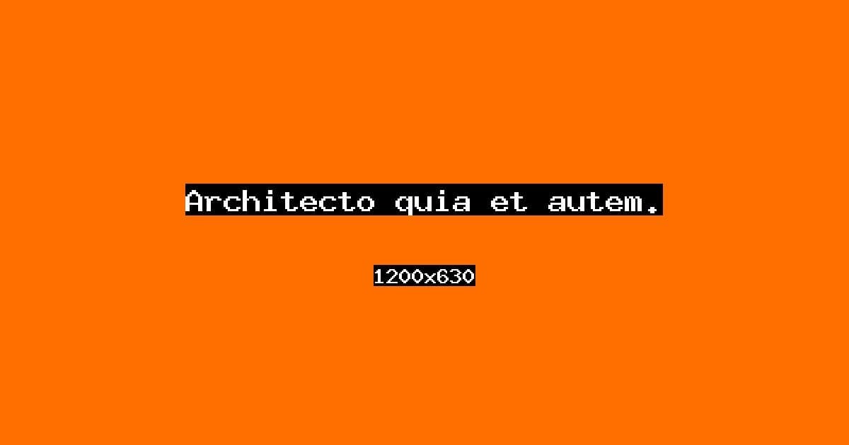 Architecto quia et autem.