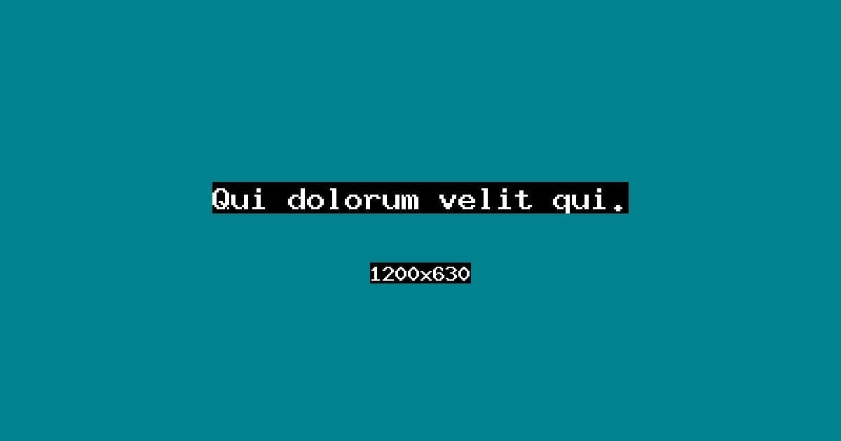 Qui dolorum velit qui.
