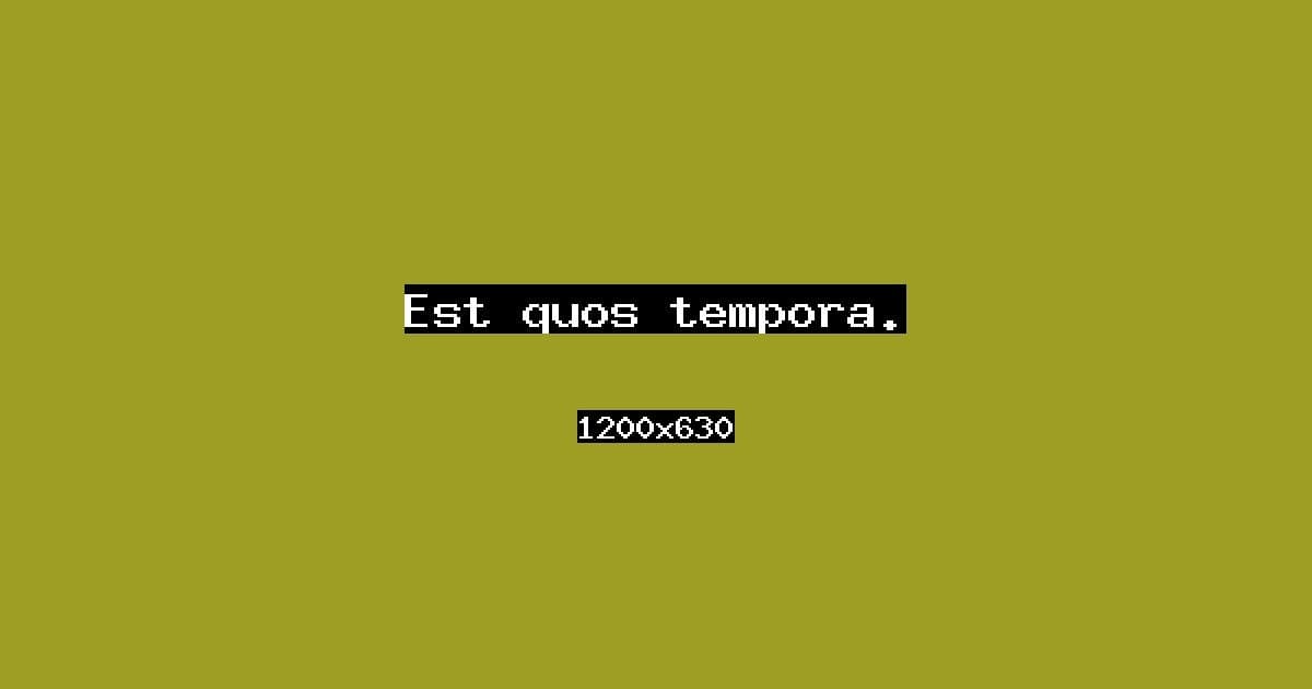 Est quos tempora.
