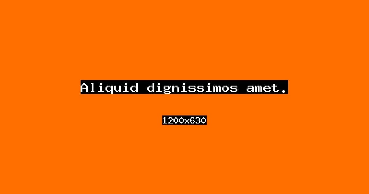 Aliquid dignissimos amet.