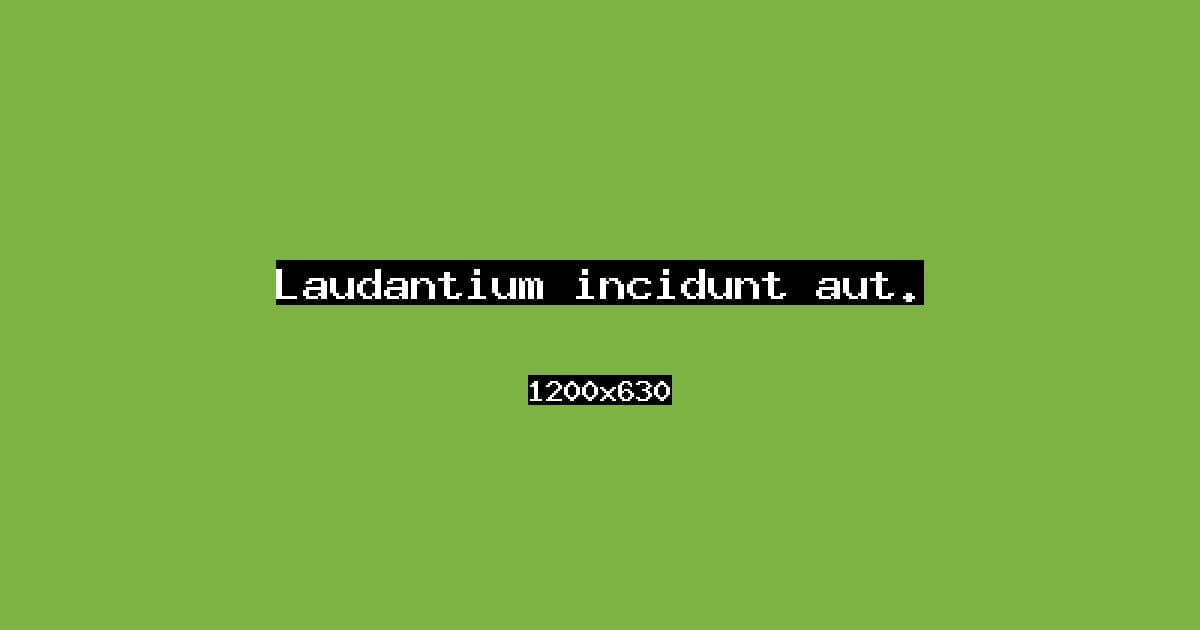 Laudantium incidunt aut.