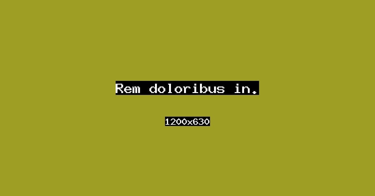 Rem doloribus in.