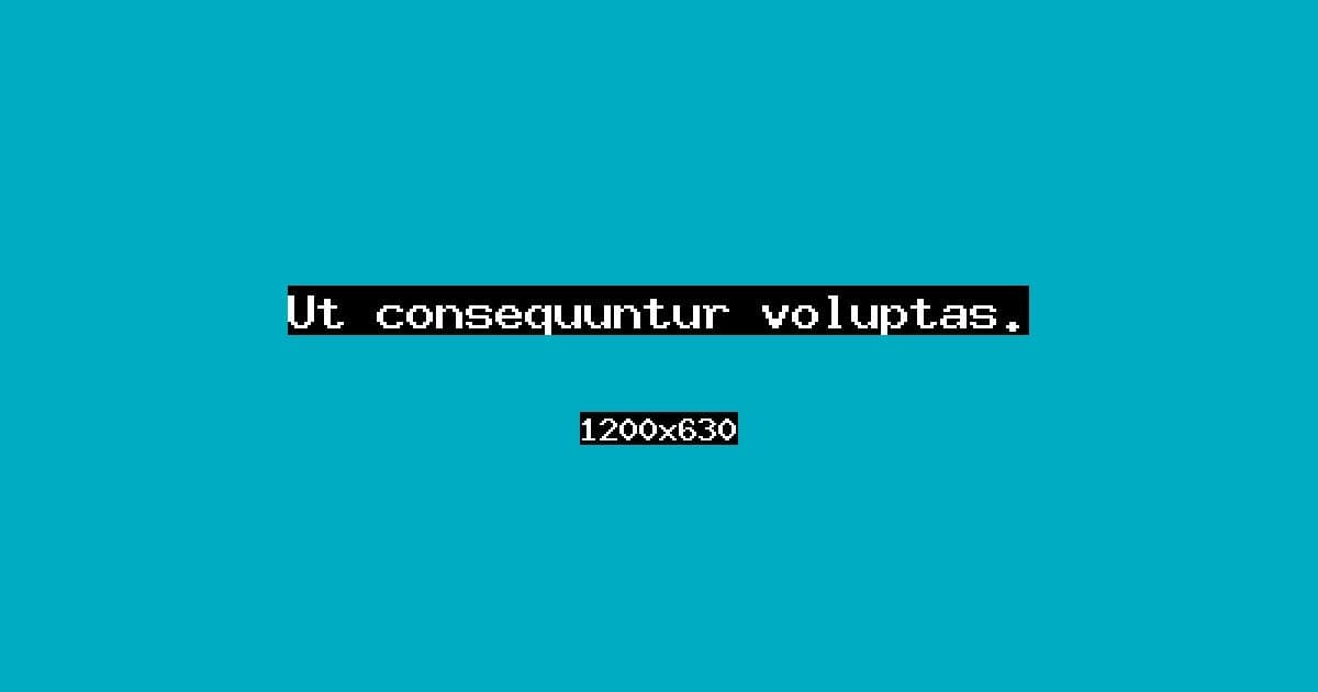 Ut consequuntur voluptas.