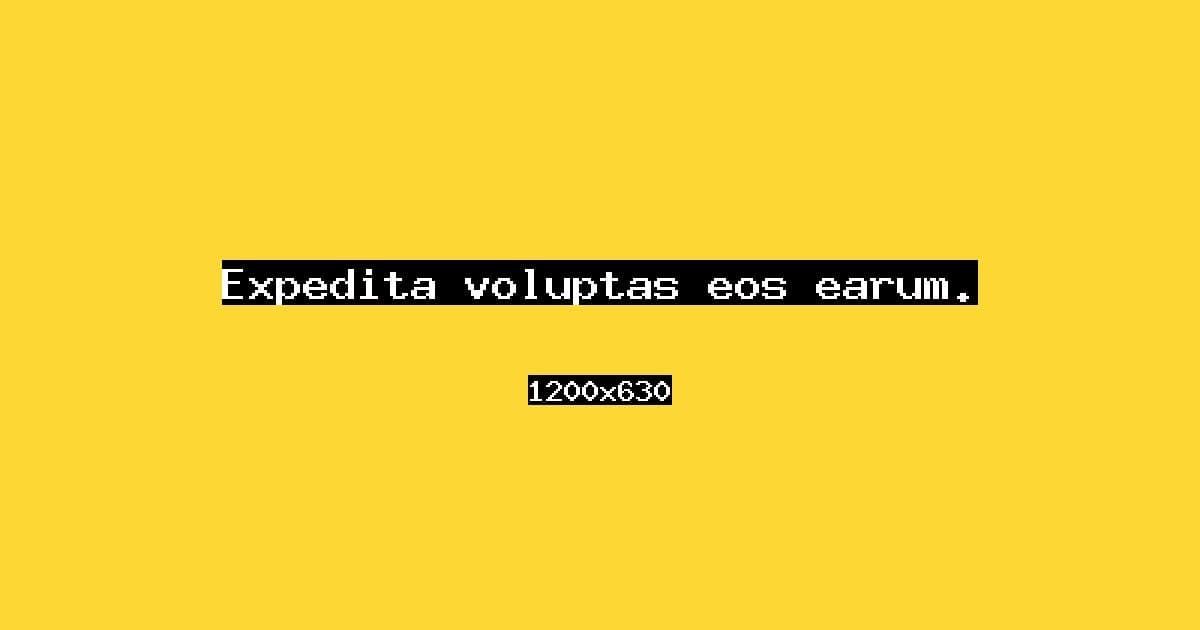 Expedita voluptas eos earum.