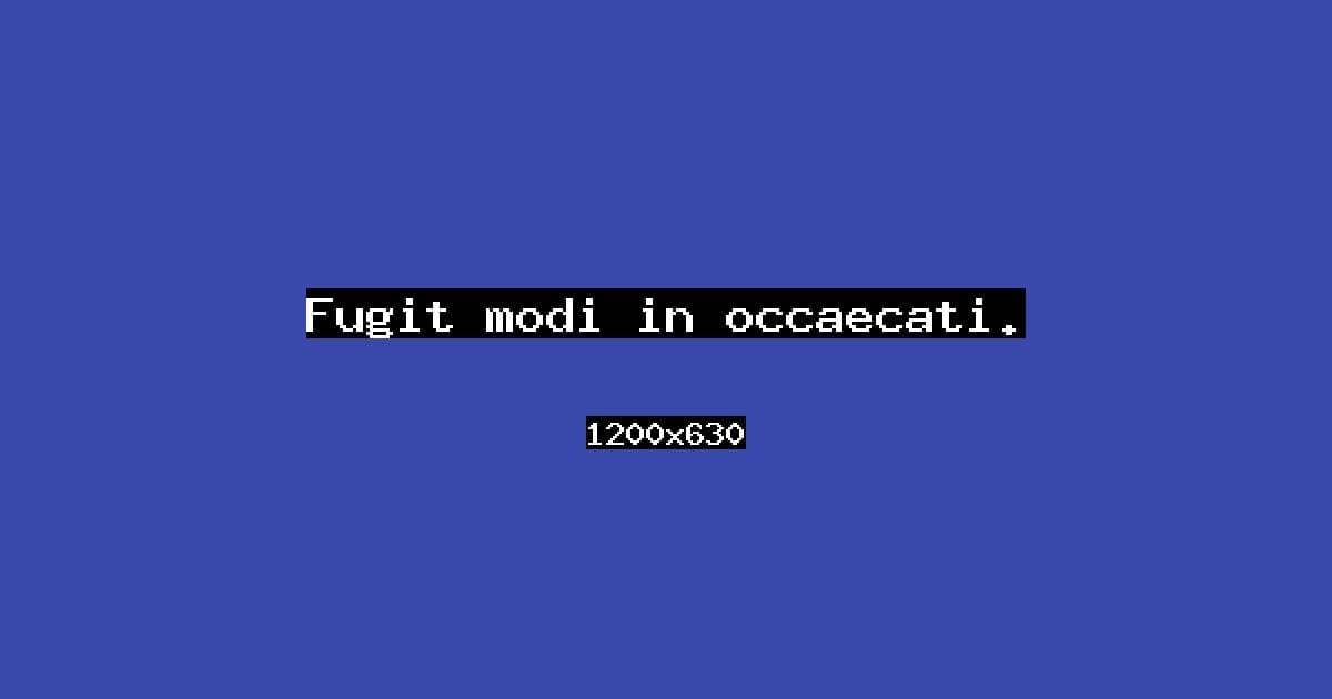Fugit modi in occaecati.