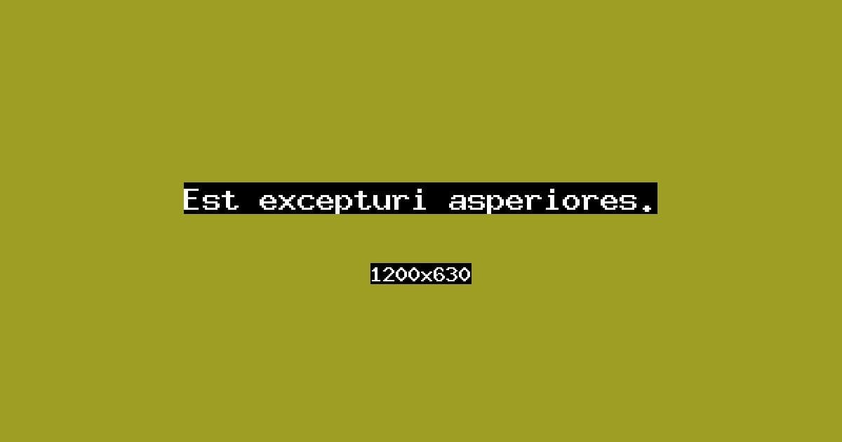 Est excepturi asperiores.