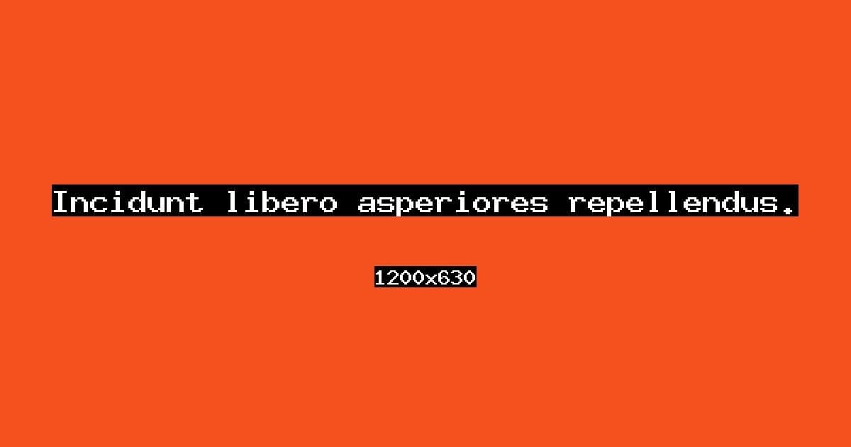 Incidunt libero asperiores repellendus.