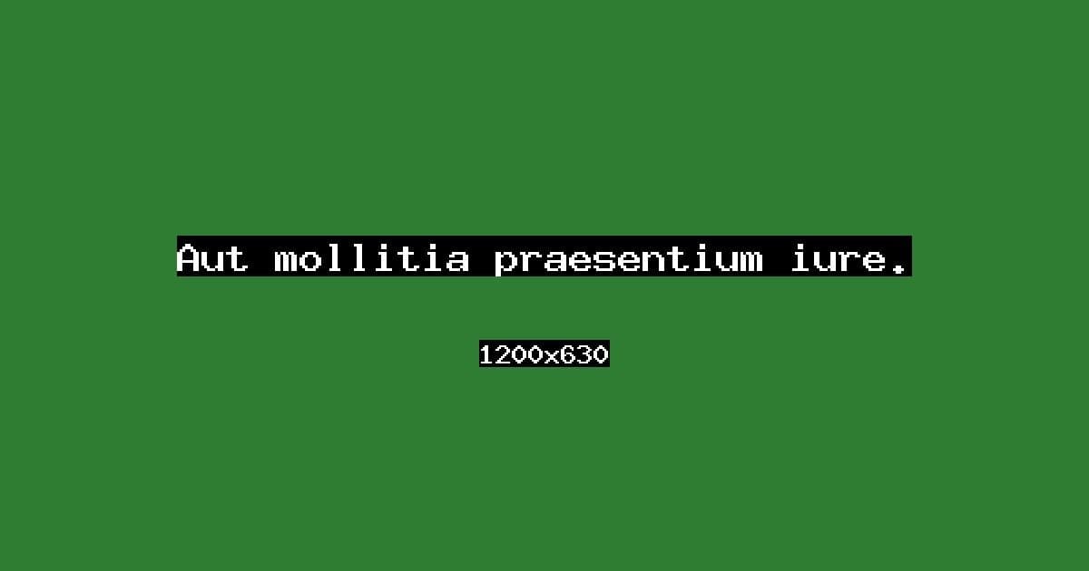 Aut mollitia praesentium iure.