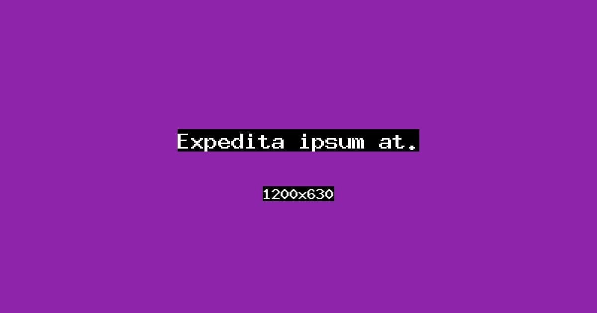 Expedita ipsum at.