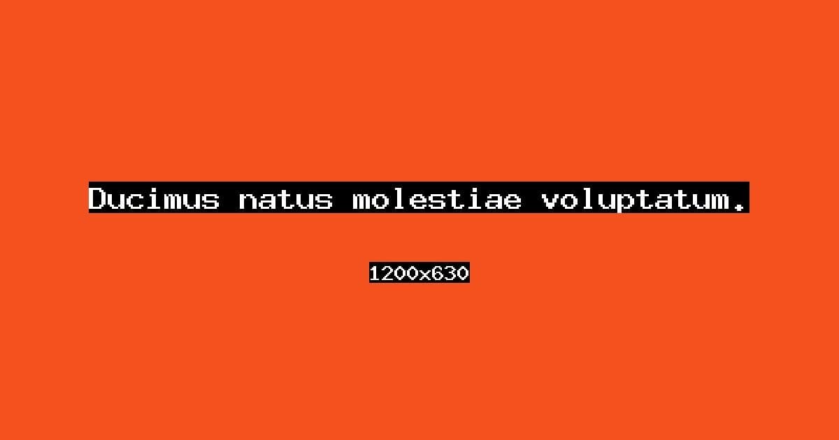 Ducimus natus molestiae voluptatum.