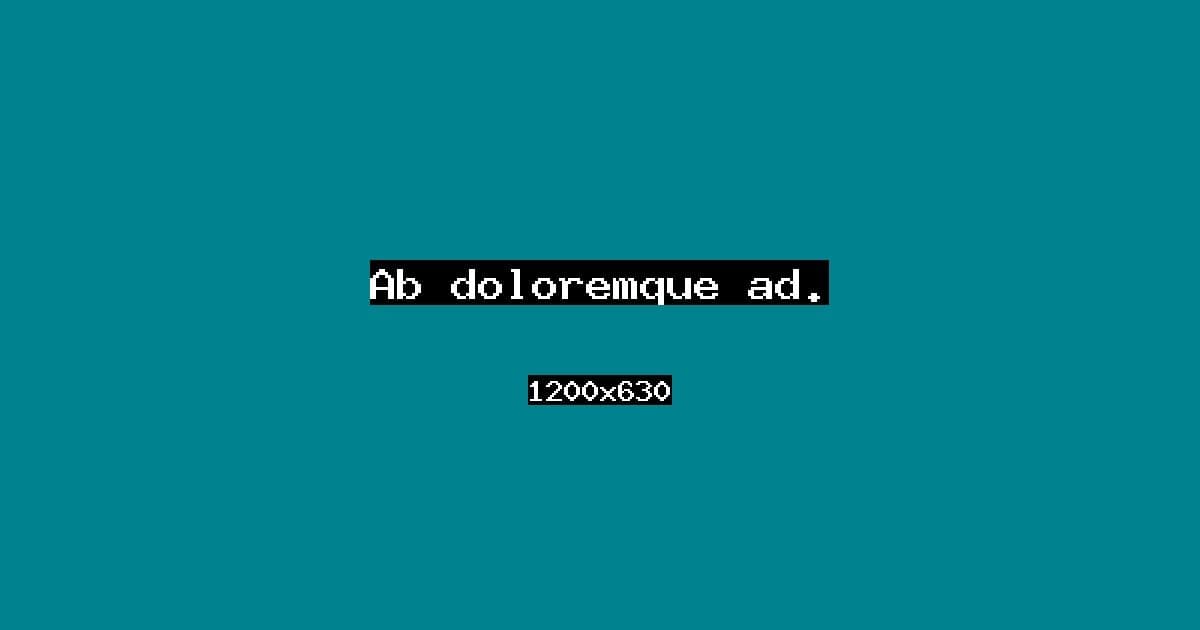 Ab doloremque ad.