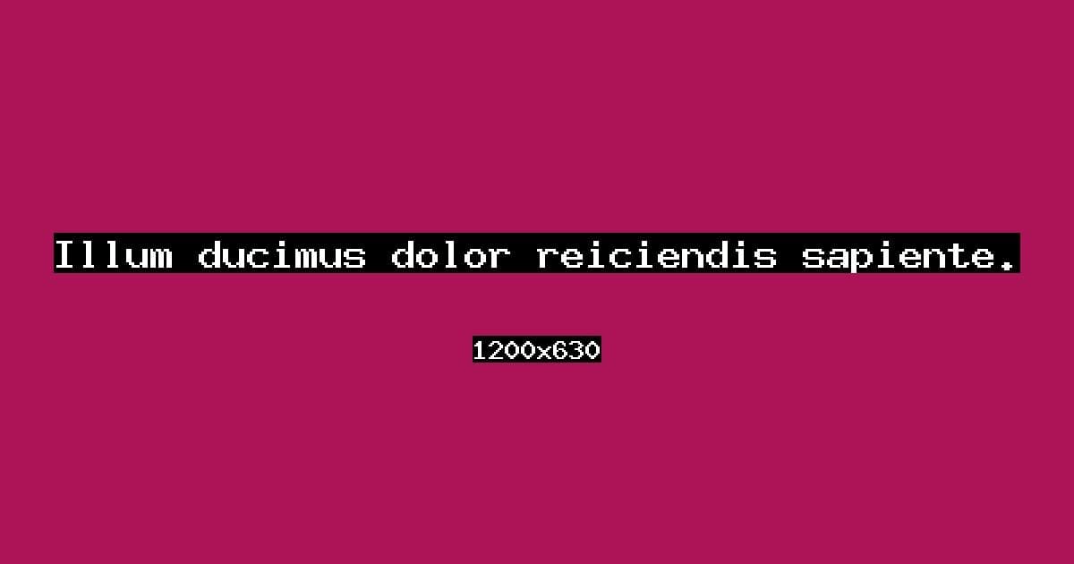 Illum ducimus dolor reiciendis sapiente.