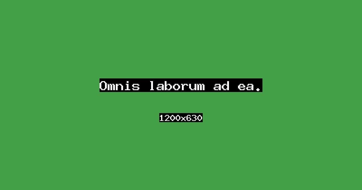 Omnis laborum ad ea.