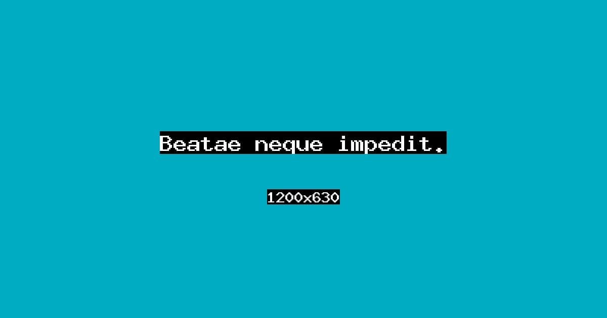 Beatae neque impedit.