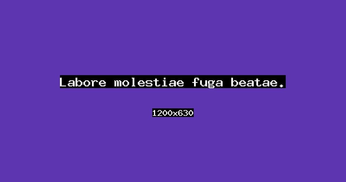 Labore molestiae fuga beatae.