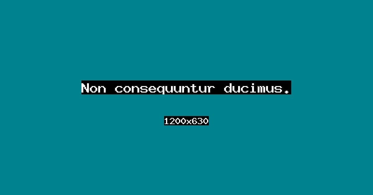 Non consequuntur ducimus.