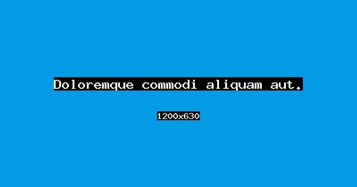Doloremque commodi aliquam aut.
