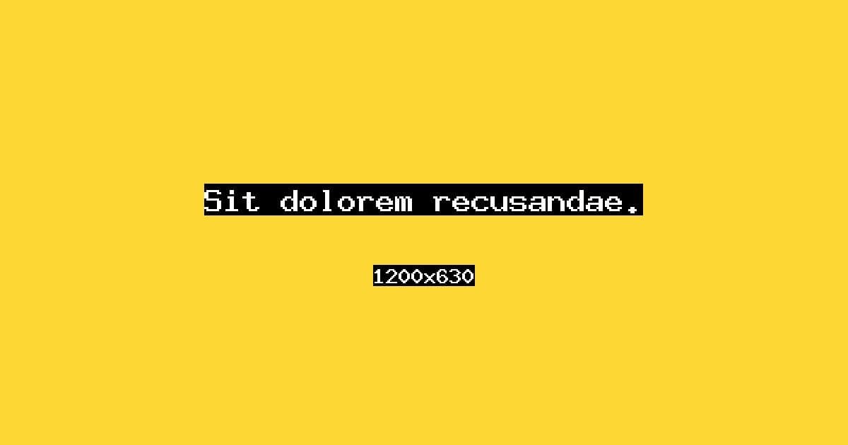 Sit dolorem recusandae.