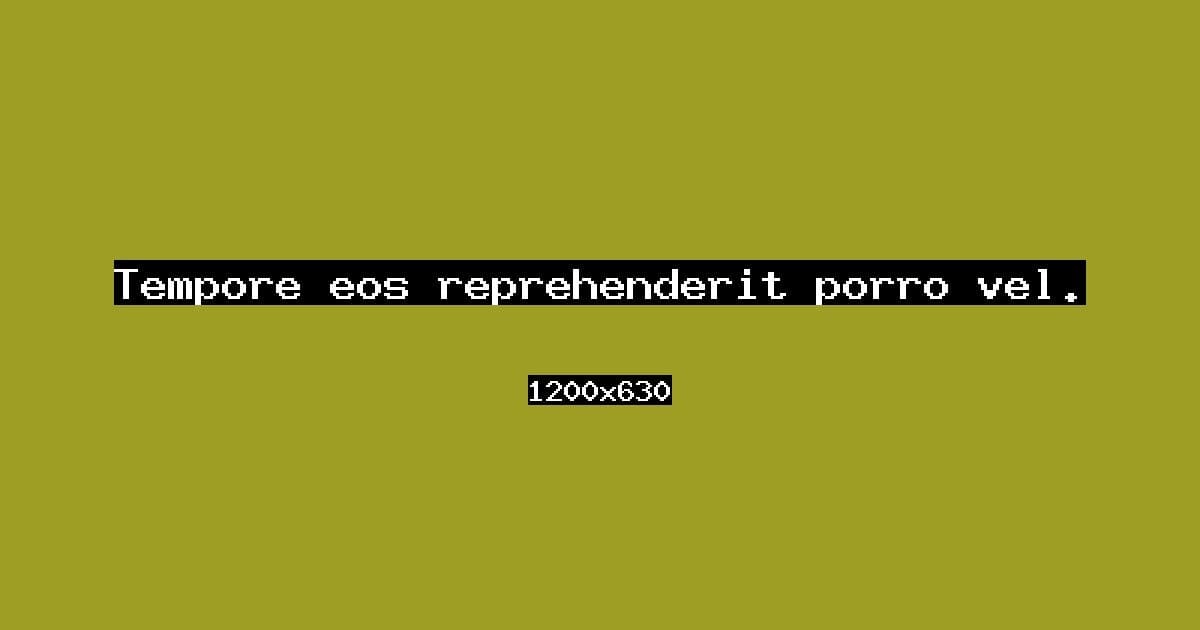 Tempore eos reprehenderit porro vel.