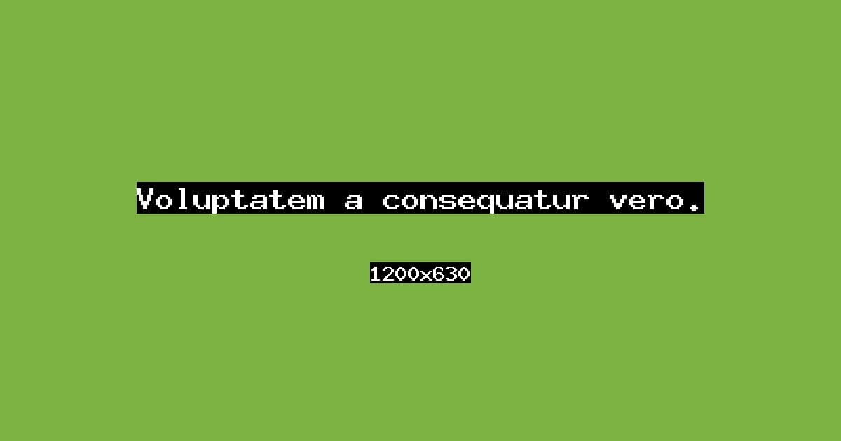Voluptatem a consequatur vero.