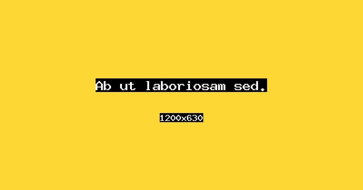 Ab ut laboriosam sed.