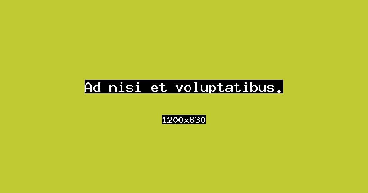 Ad nisi et voluptatibus.
