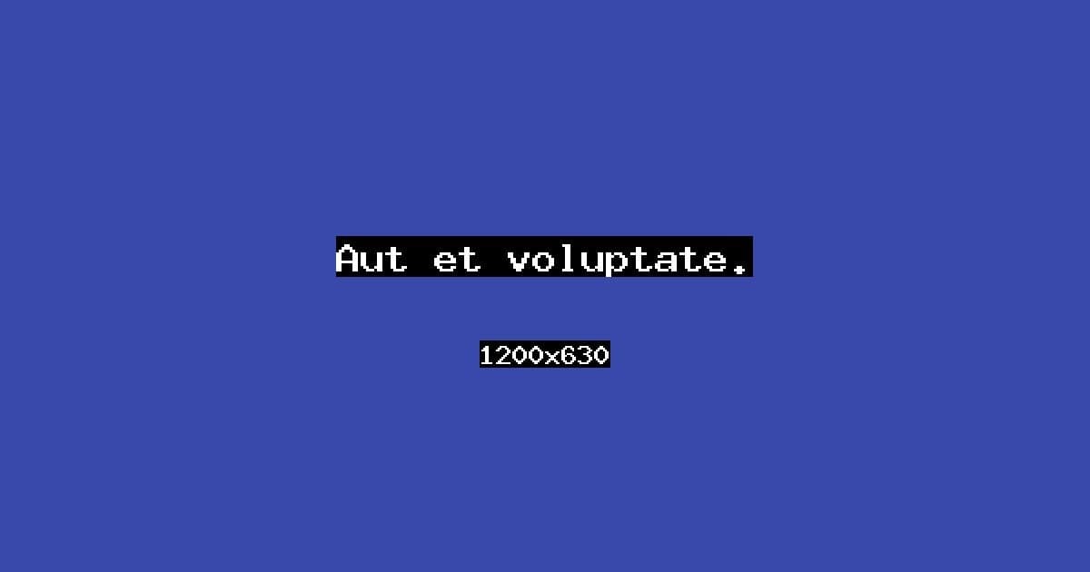 Aut et voluptate.
