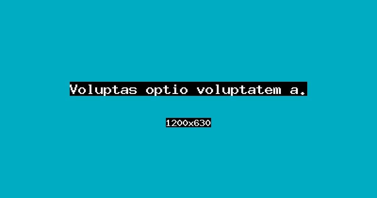 Voluptas optio voluptatem a.