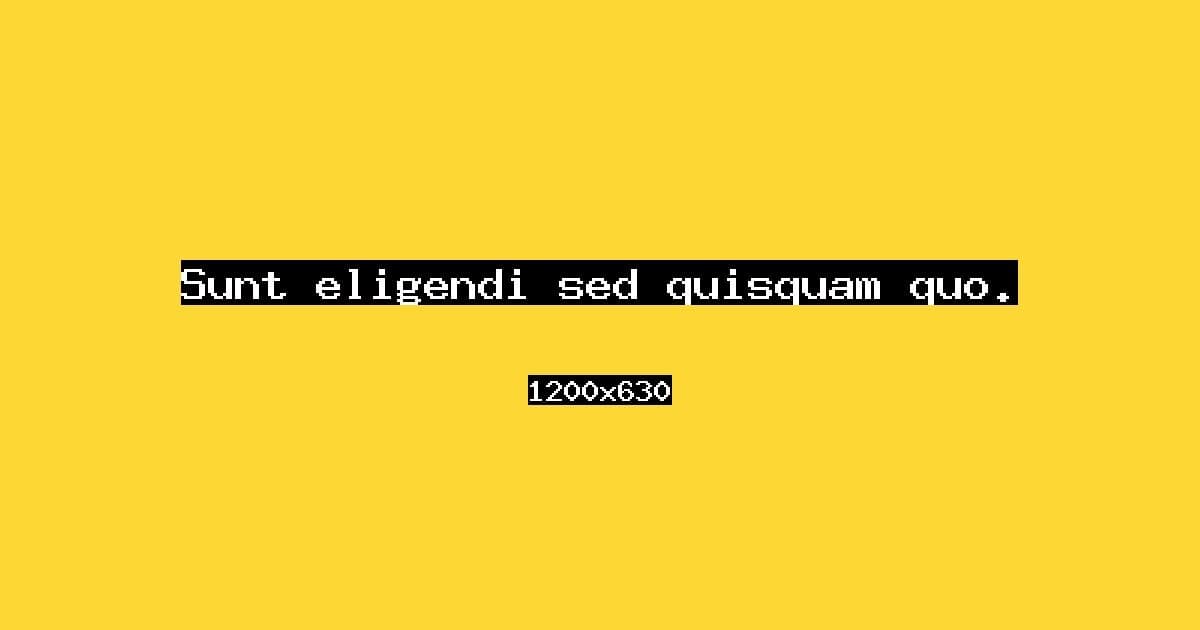Sunt eligendi sed quisquam quo.