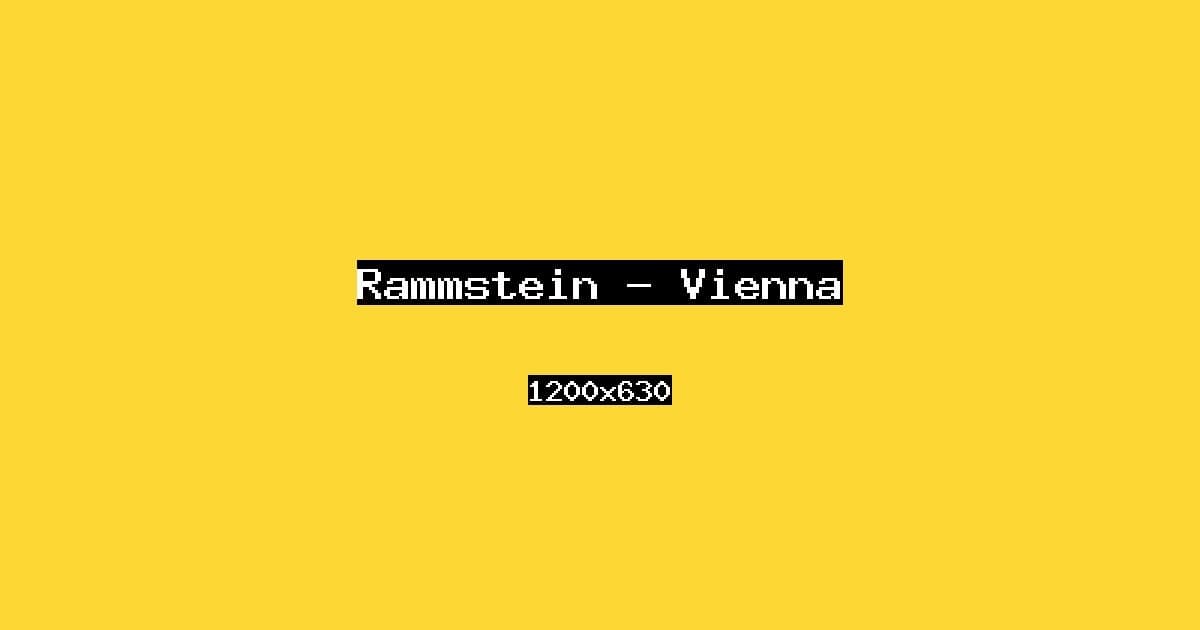 Rammstein — Vienna
