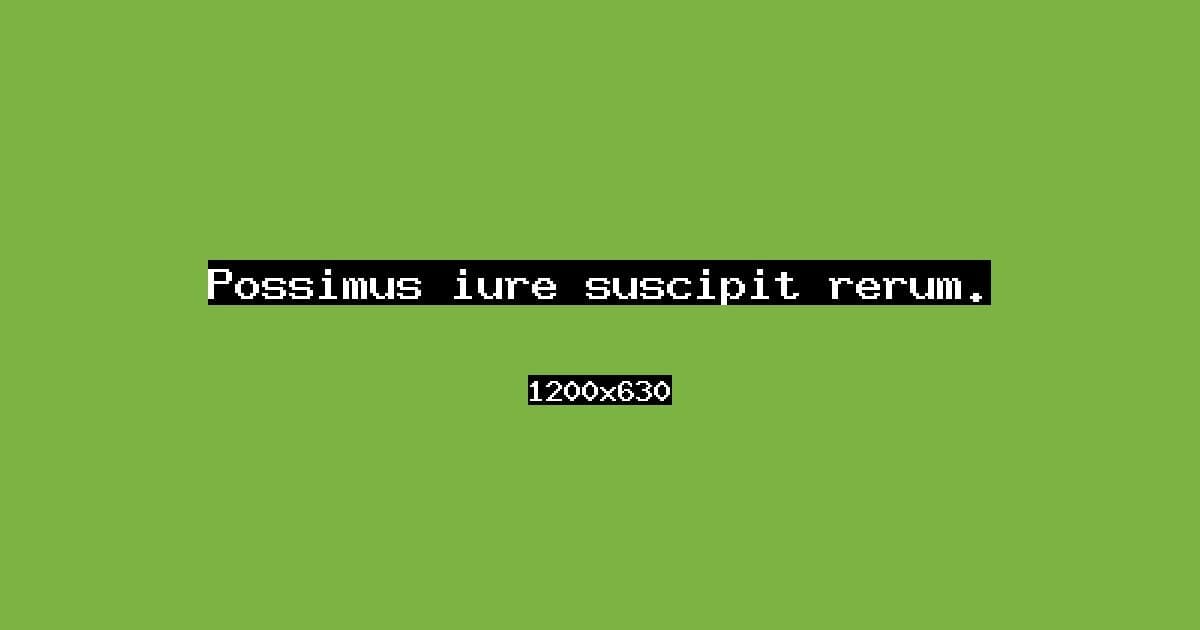Possimus iure suscipit rerum.