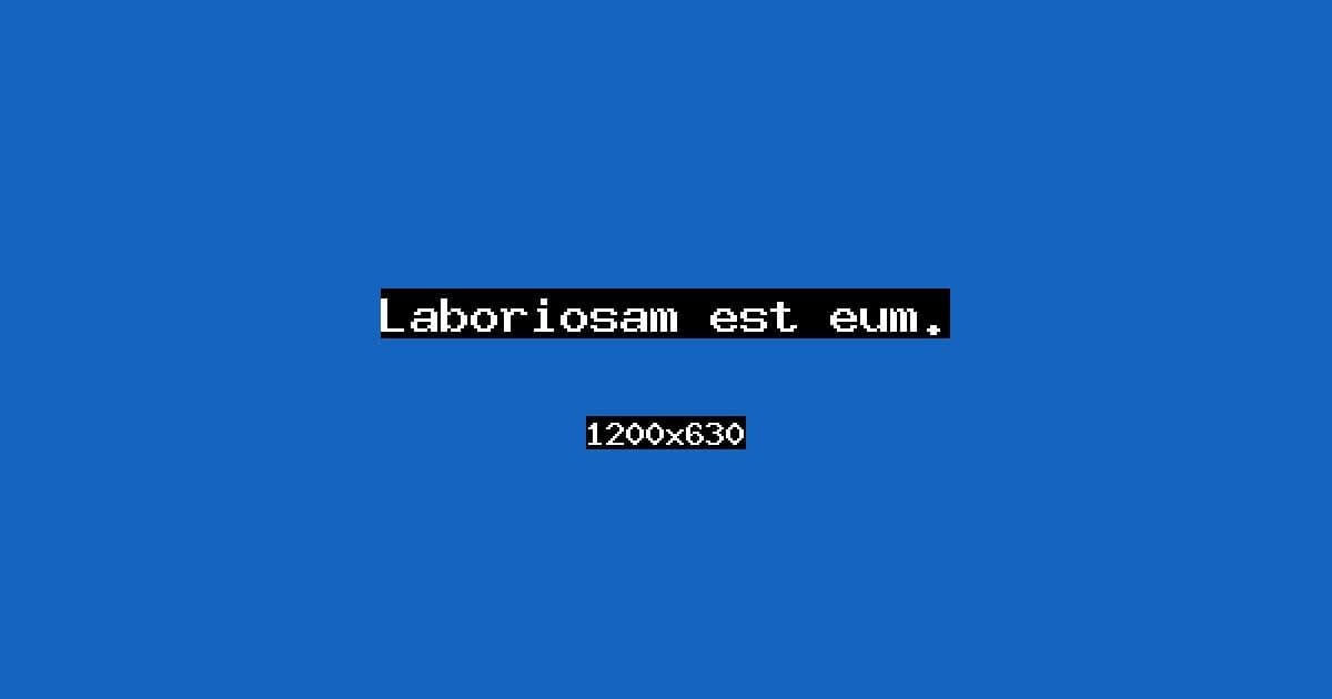 Laboriosam est eum.