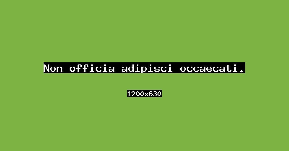 Non officia adipisci occaecati.