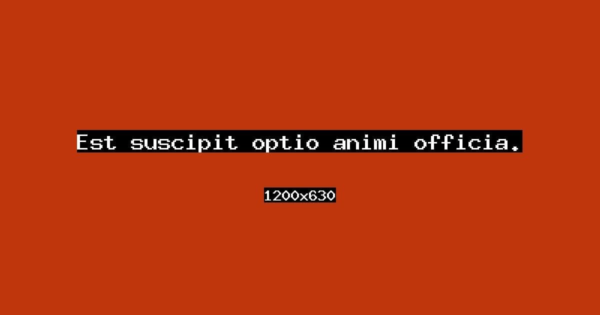 Est suscipit optio animi officia.